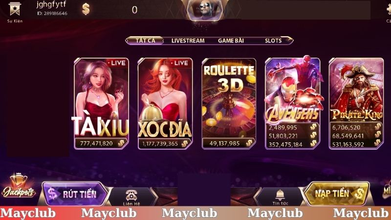 Cổng game Mayclub hoạt động theo giấy phép cá cược uy tín