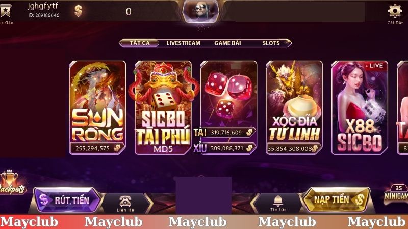 Người chơi nhận quyền lợi khi truy cập đường link vào Mayclub uy tín